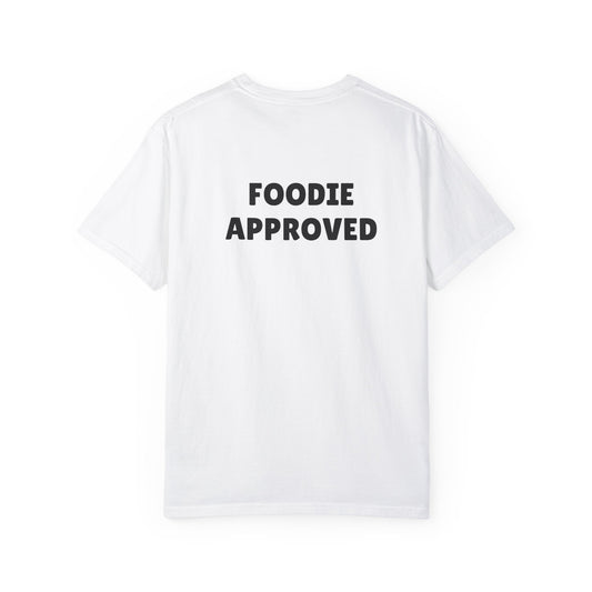 YOEATS Foodie Approved T-shirt (front + back design)