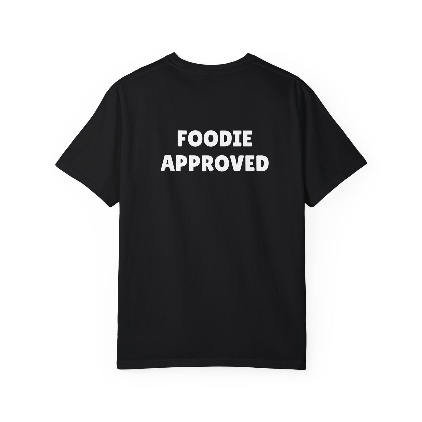 YOEATS Foodie Approved T-shirt (front + back design)