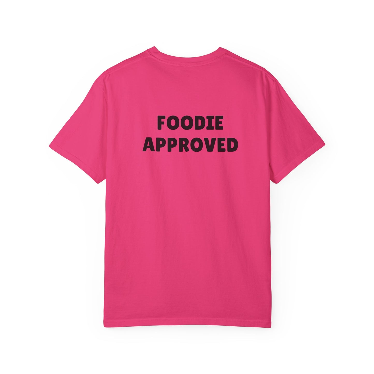 YOEATS Foodie Approved T-shirt (front + back design)